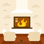 居心地の良い暖炉