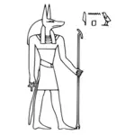 Grafika wektorowa Anubis