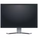 Immagine vettoriale a schermo piatto LCD monitor frontview