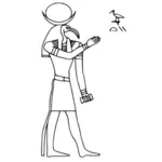 Thoth vektorové ilustrace