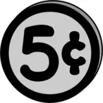 5 Cent-Münze