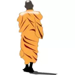 Монах стоя