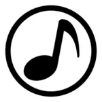 Icono de vector de CD audio