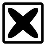Nero chiaro simbolo