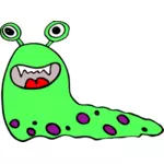 Cartoon green monster