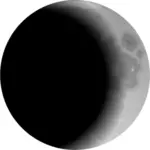 Hilal siyah ay gösteren resim