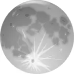 Vektorový obrázek lesklé planetě měsíc