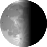 בתמונה וקטורית של חצי ירח