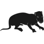 Early mammal silhouette