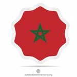 מרוקו דגל מדבקת קליפ אמנות