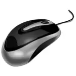 Immagine vettoriale fotorealistica del mouse del computer