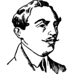 Porträt eines Mannes mit Schnurrbart