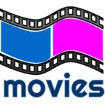 Vektor illustration av filmer hyra symbol