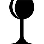 Ilustracja wektorowa proste kieliszek do wina