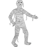 Ходьба mummy векторное изображение