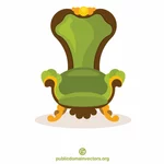 Kursi hijau vintage