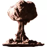 परमाणु बम बादल वेक्टर ग्राफिक्स