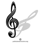 Muzyczne symbol klucza