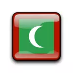 Simbol flag Maldives vektor