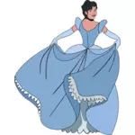 Vrouw in een bal jurk