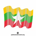 Национальный флаг Мьянмы