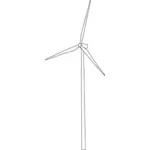 Větrná turbína skica