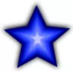 Eenvoudige blauwe ster te behalen