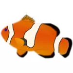 Amphiprion percula fisk vektor illustration