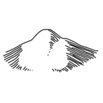 Hoher Berg Karte Symbol Vektor-Bild