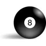 Vector Illustrasjon av bassenget ball