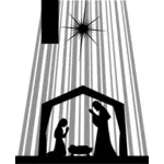 Nativity silhuett vektor image