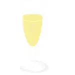 Vector de desen de sticlă de şampanie