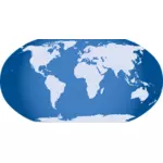 Wereld kaart vector afbeelding