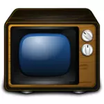 Staré TV vektorový obrázek