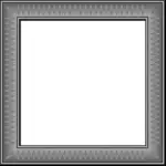 Vector drawing of square frame with rhomboid decorations