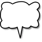 Speech cloud center vector image