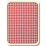 Image vectorielle de grille rouge carte à jouer
