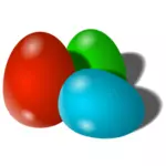 Huevos de Pascua vector imagen