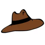 Ilustración de vector sombrero marrón