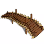 Puente de madera RPG mapa símbolo vector clip art