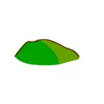 Groene heuvel kaart element vector illustraties