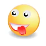 Zunge Smiley Gesicht Symbol Vektor-Bild