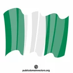 Nigerijská mávající vlajka