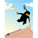 Flying ninja