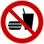 Nessun simbolo di vettore di fast food