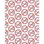 Ingen røyking tegn mønster