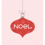Noel のクリスマス飾りベクトル クリップ アート