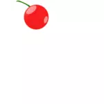 Één cherry vectorillustratie