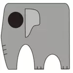 Firkantet elefant