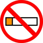 Vektor menggambar simbol untuk larangan merokok